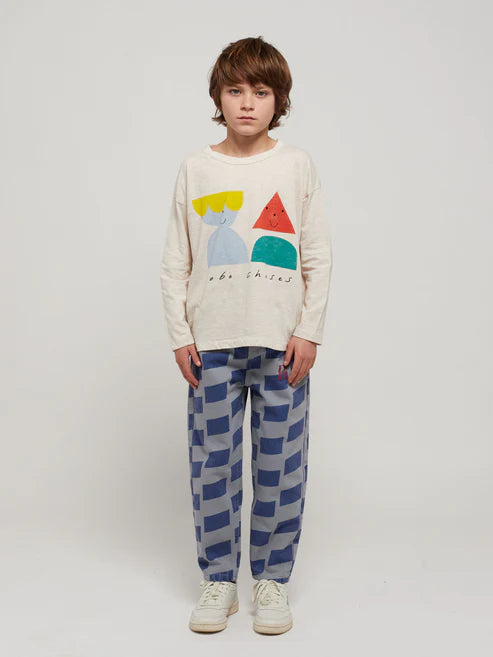 Checker All Over Denim - Pants