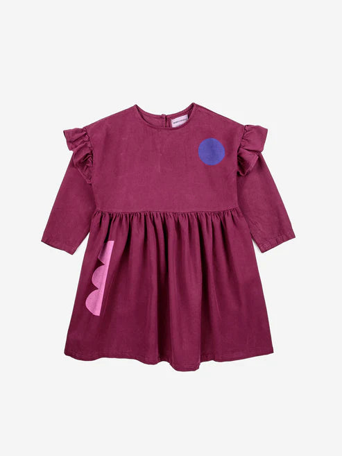 Geometric Shapes Ruffles - Dress