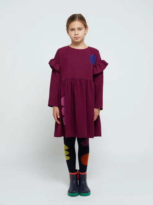 Geometric Shapes Ruffles - Dress