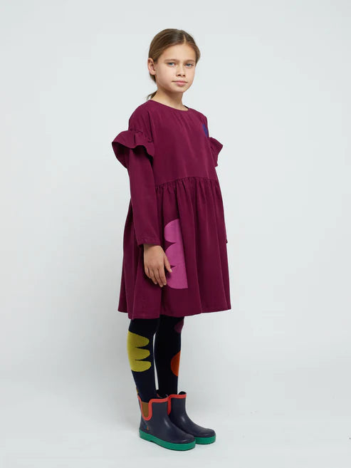Geometric Shapes Ruffles - Dress