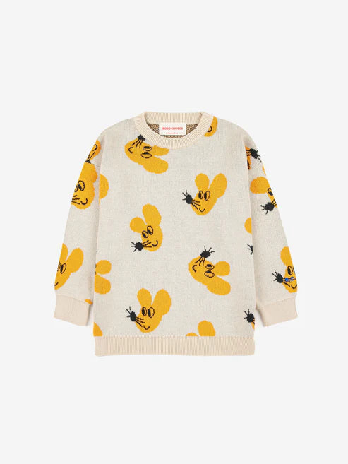 Mouse All Over Jacquard - Cotton Jumper