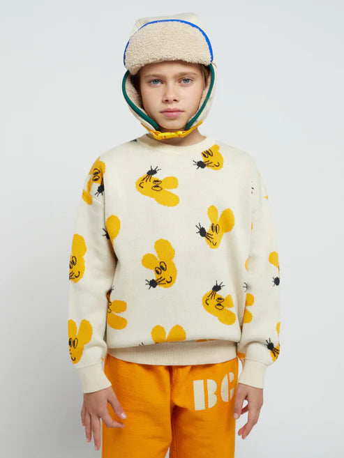 Mouse All Over Jacquard - Cotton Jumper