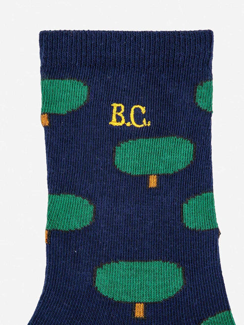 Green Tree All Over Long Socks