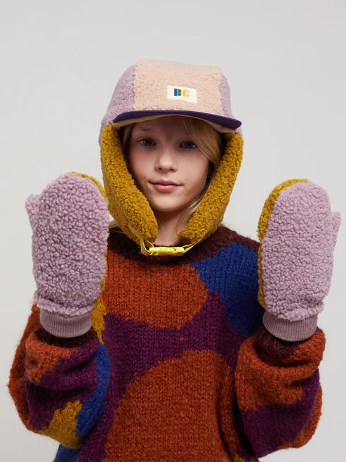 Sheepskin Color Block Lavender - Gloves