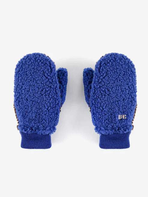 Sheepskin Color Block Blue - Gloves