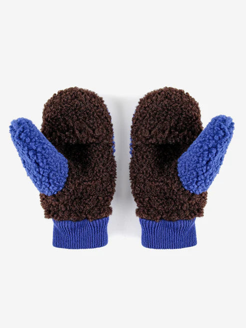 Sheepskin Color Block Blue - Gloves