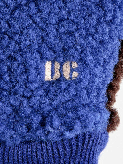 Sheepskin Color Block Blue - Gloves