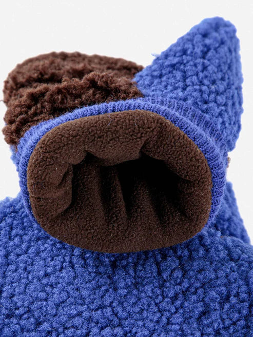 Sheepskin Color Block Blue - Gloves