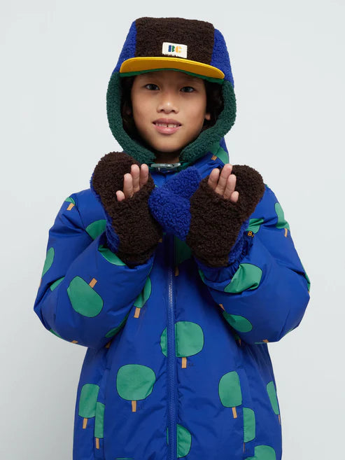 Sheepskin Color Block Blue - Gloves