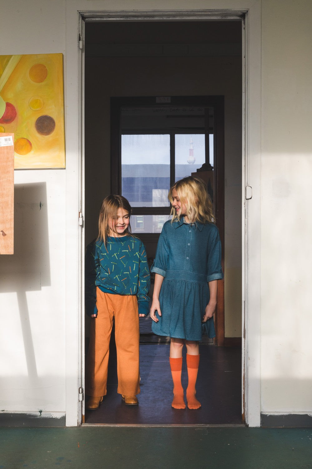 Geertje Dress - Punto Di Milano Blue