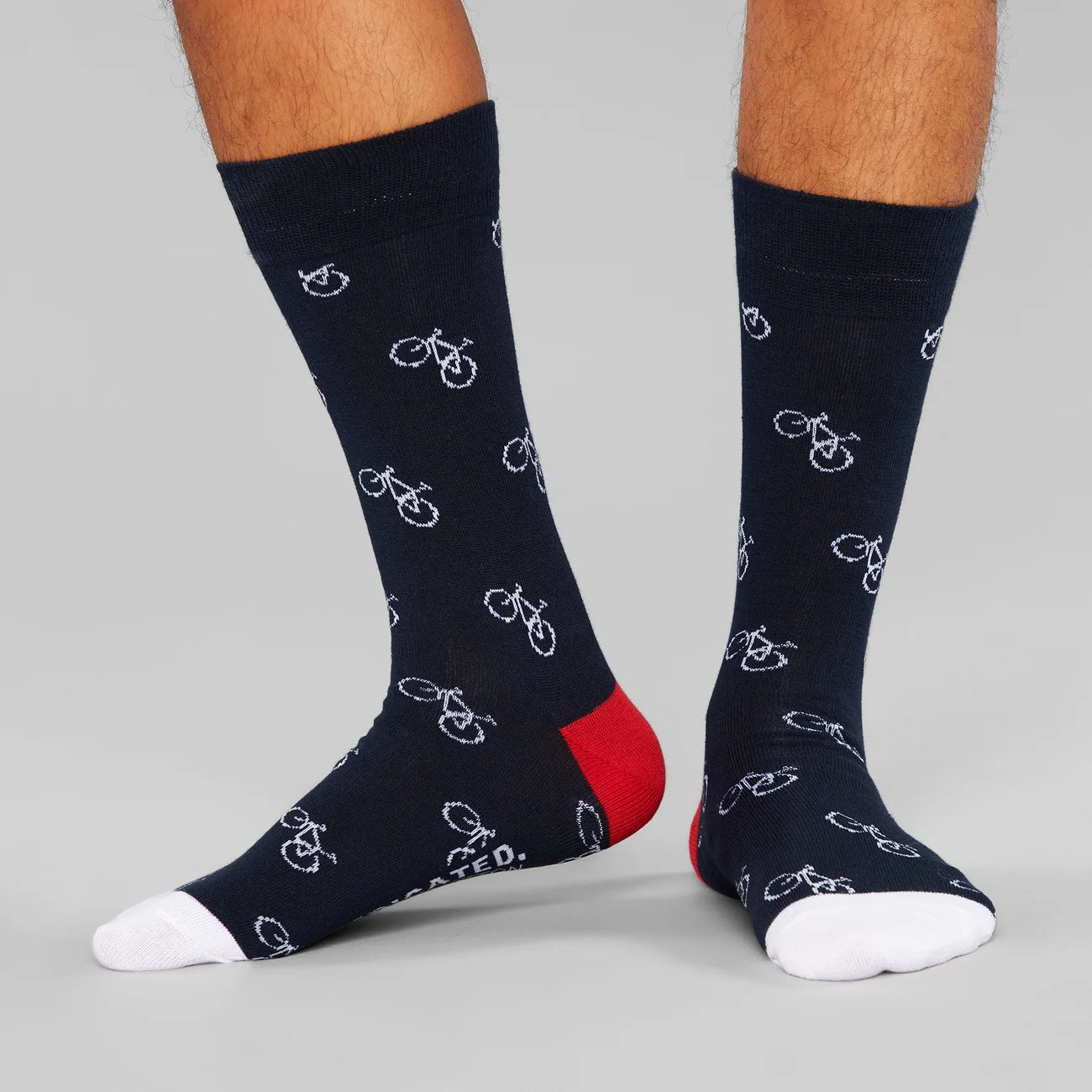 Socks Sigtuna Bike Pattern - Navy