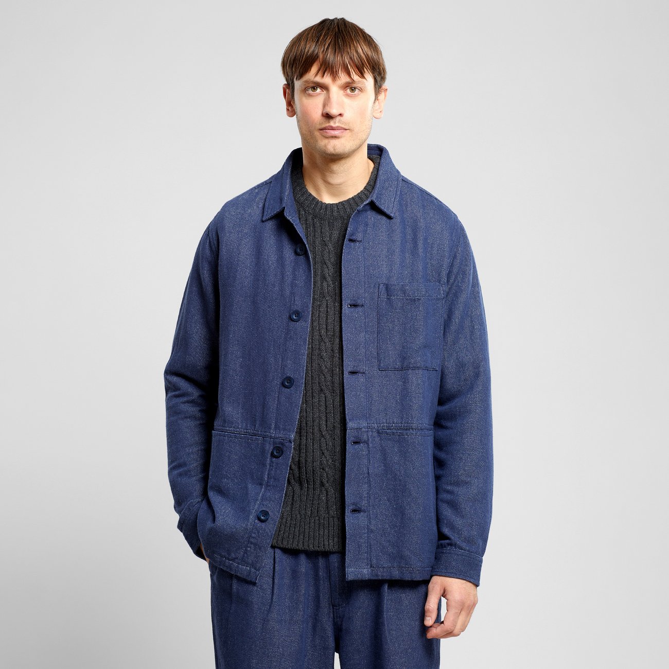 Jacket Fagersta Hemp - Navy
