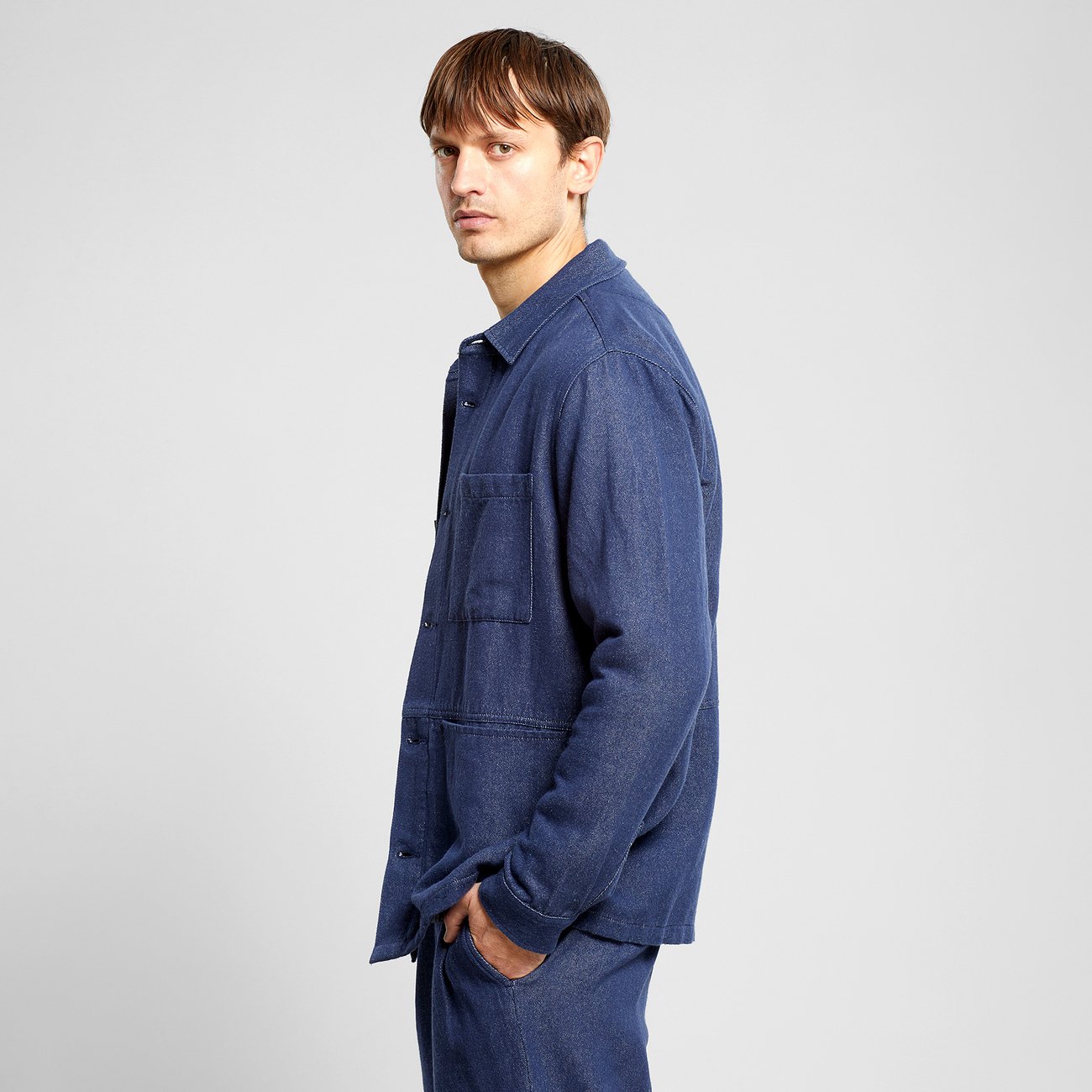 Jacket Fagersta Hemp - Navy