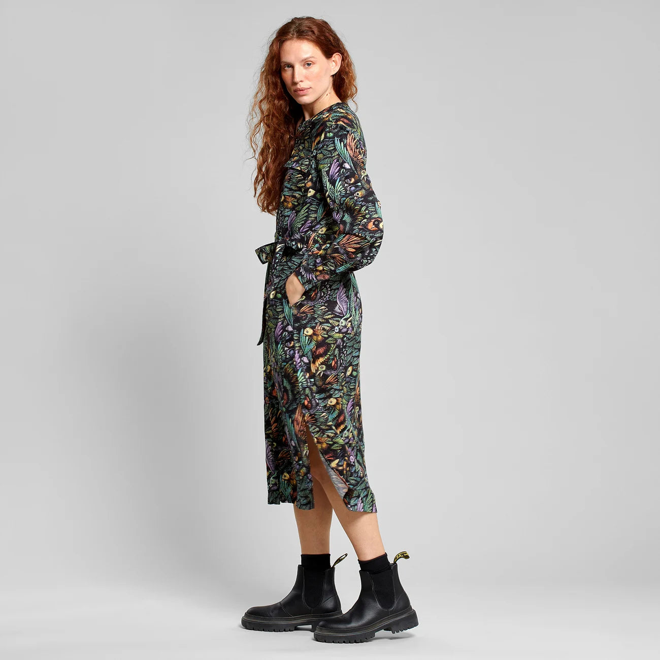 Shirt Dress Falsterbo The Birds - Black