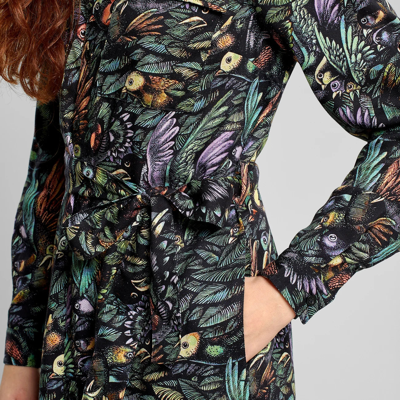 Shirt Dress Falsterbo The Birds - Black