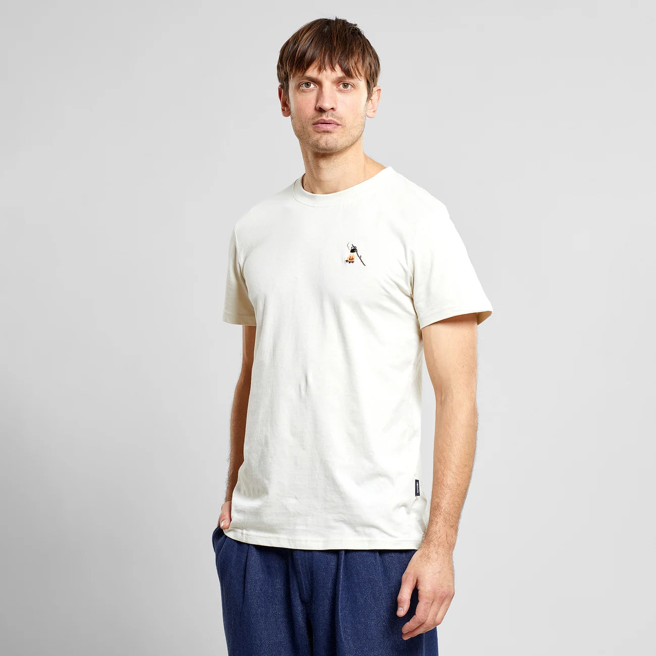 T-Shirt Stockholm Hot Coffee Emb - Oat White