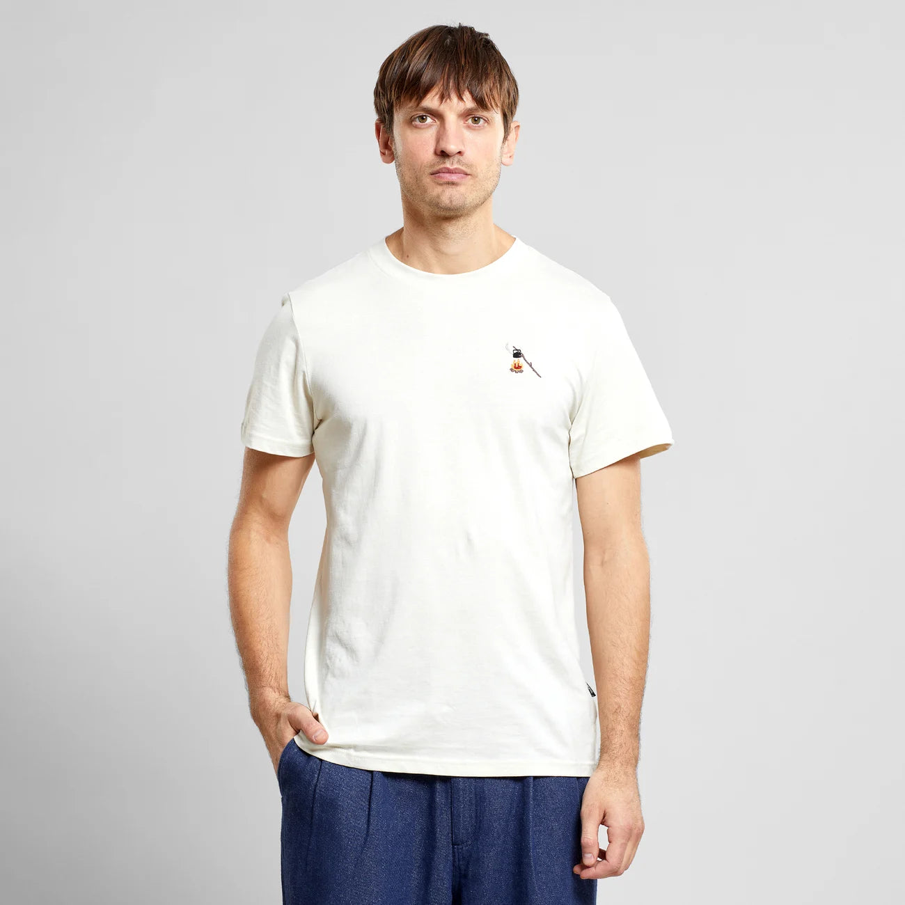 T-Shirt Stockholm Hot Coffee Emb - Oat White