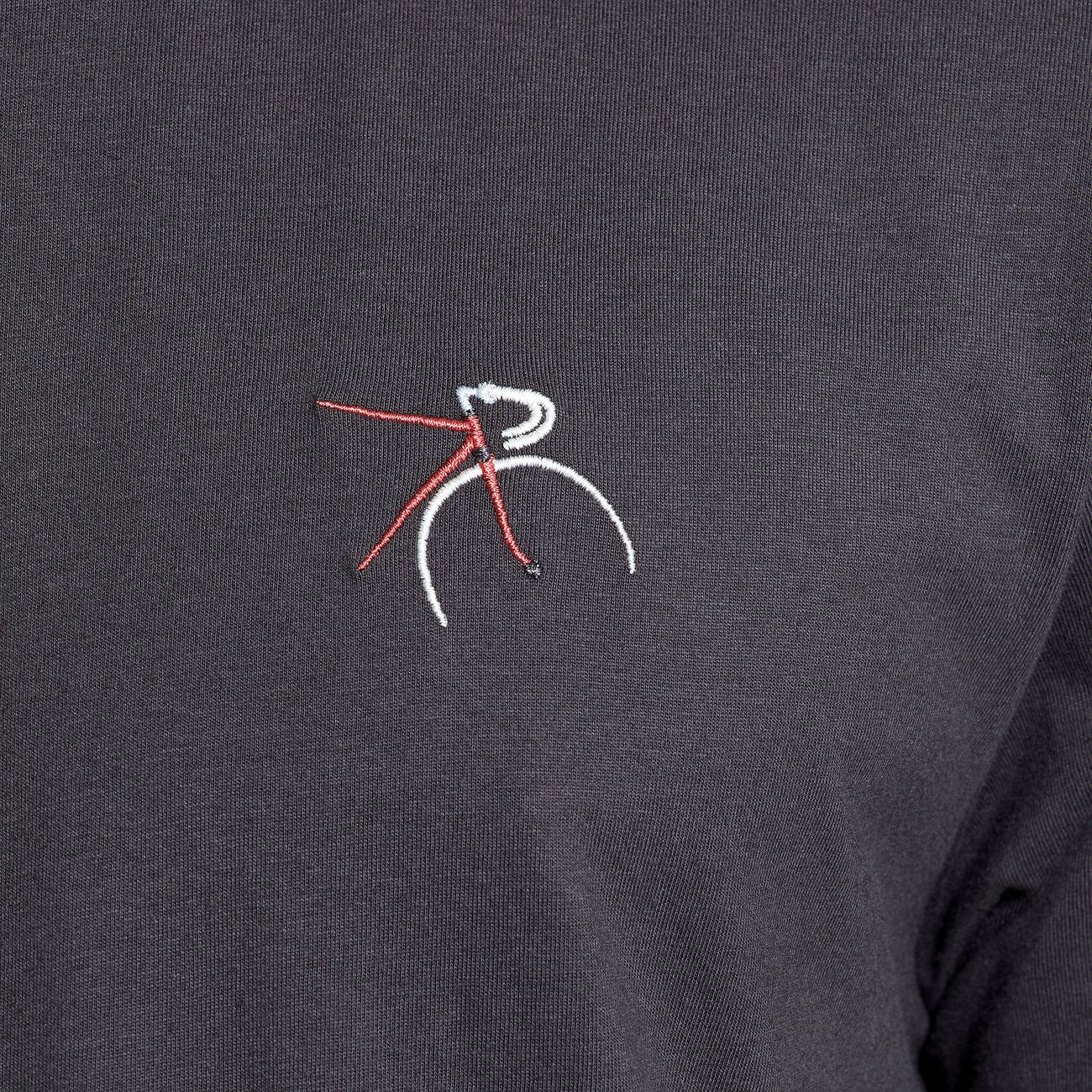 T-Shirt Stockholm Side Bike Emb - Charcoal