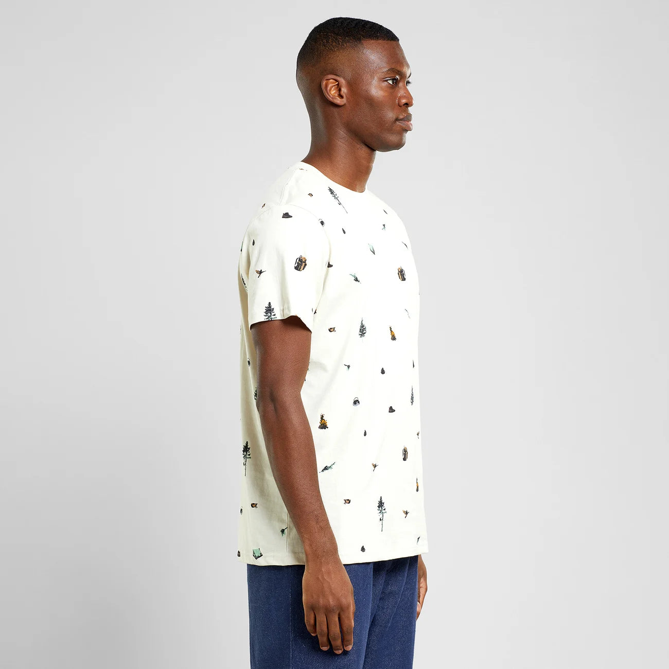 T-Shirt Stockholm Take a Hike Aop - Oat White