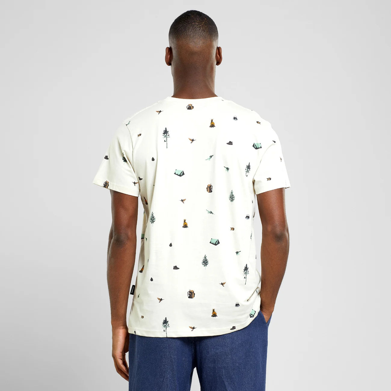 T-Shirt Stockholm Take a Hike Aop - Oat White