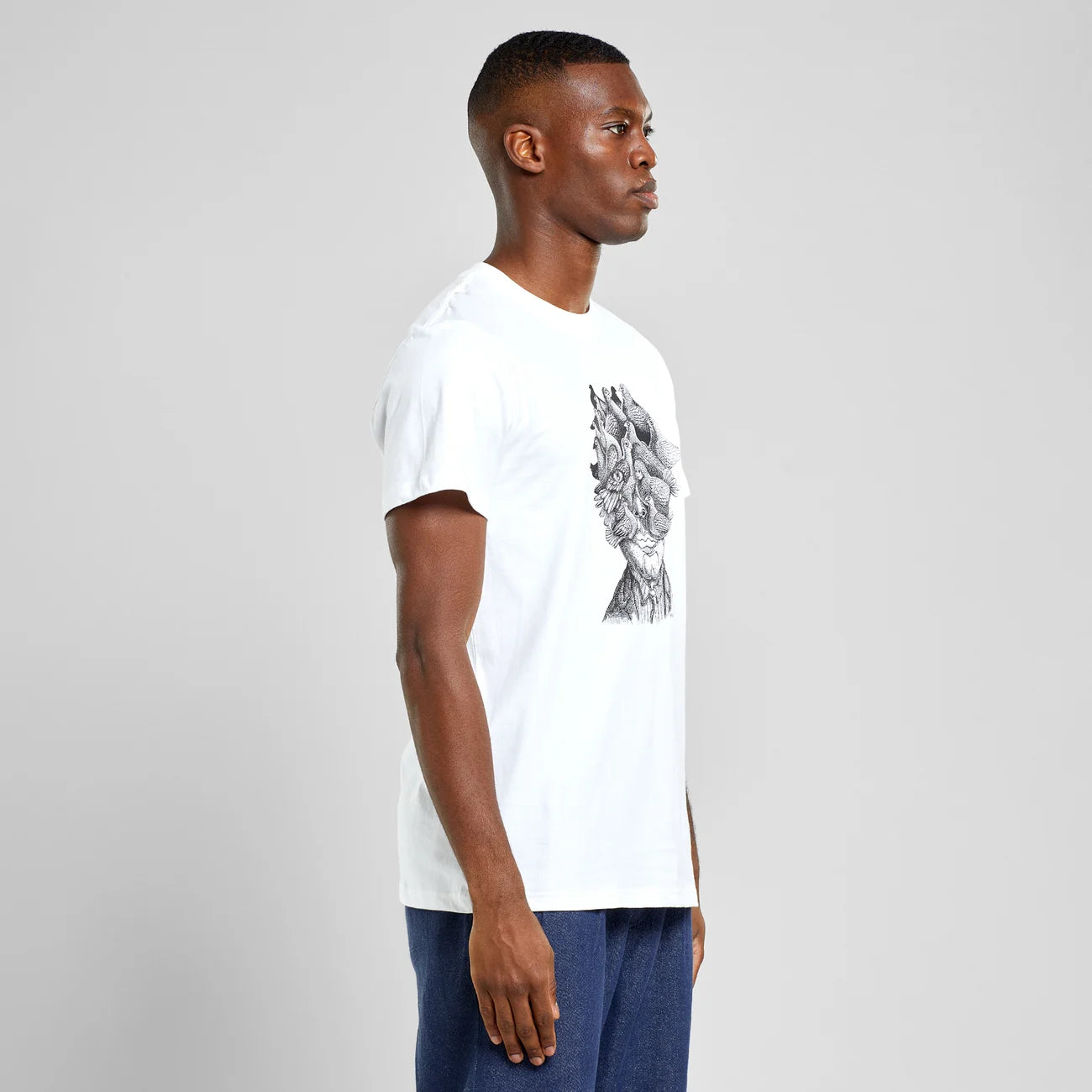 T-Shirt Stockholm The Bird Lover - White