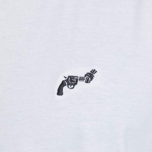 T-Shirt Stockholm The Knotted Gun - White