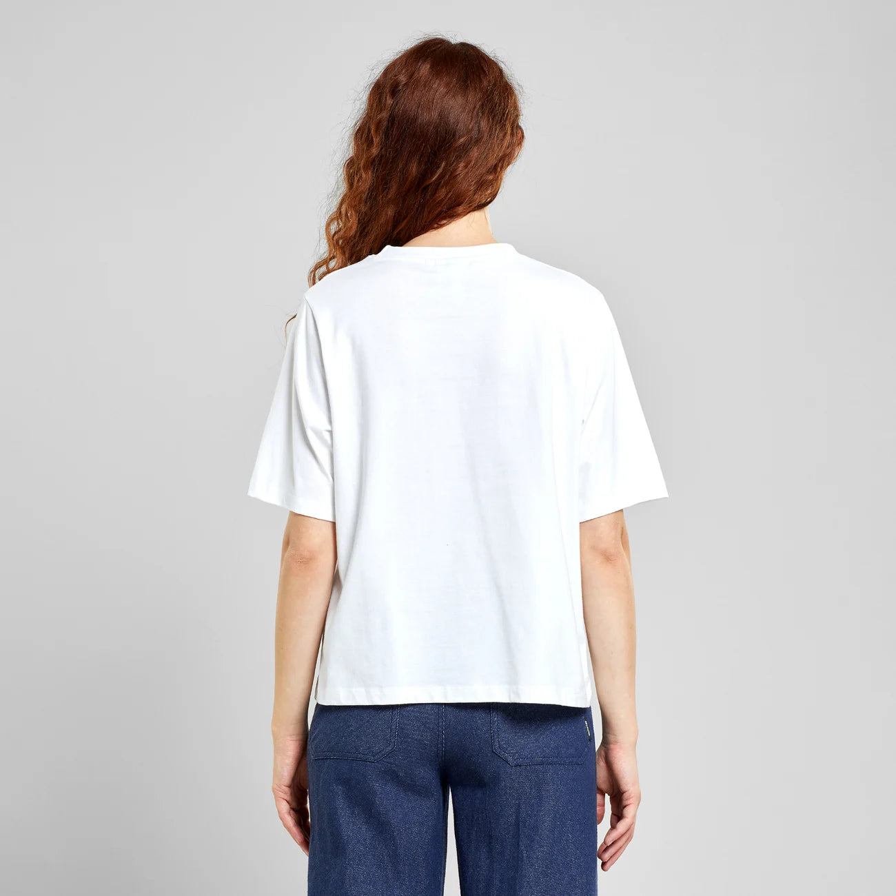 T-Shirt Vadstena Stina Warm Sky - White
