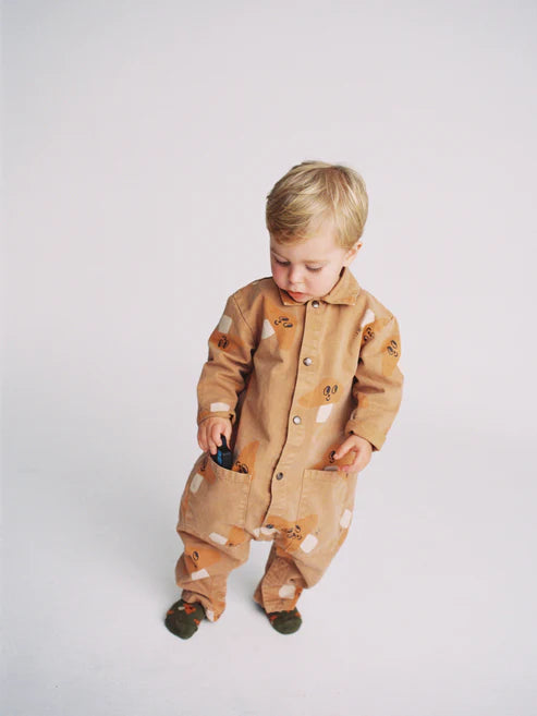Baby Mr. Mushroom - All Over Woven Overall