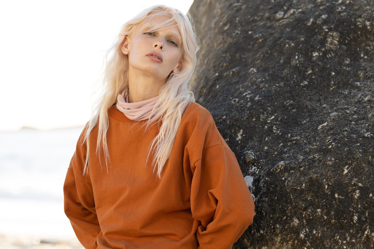 Sweater Esra French Terry - Caramel