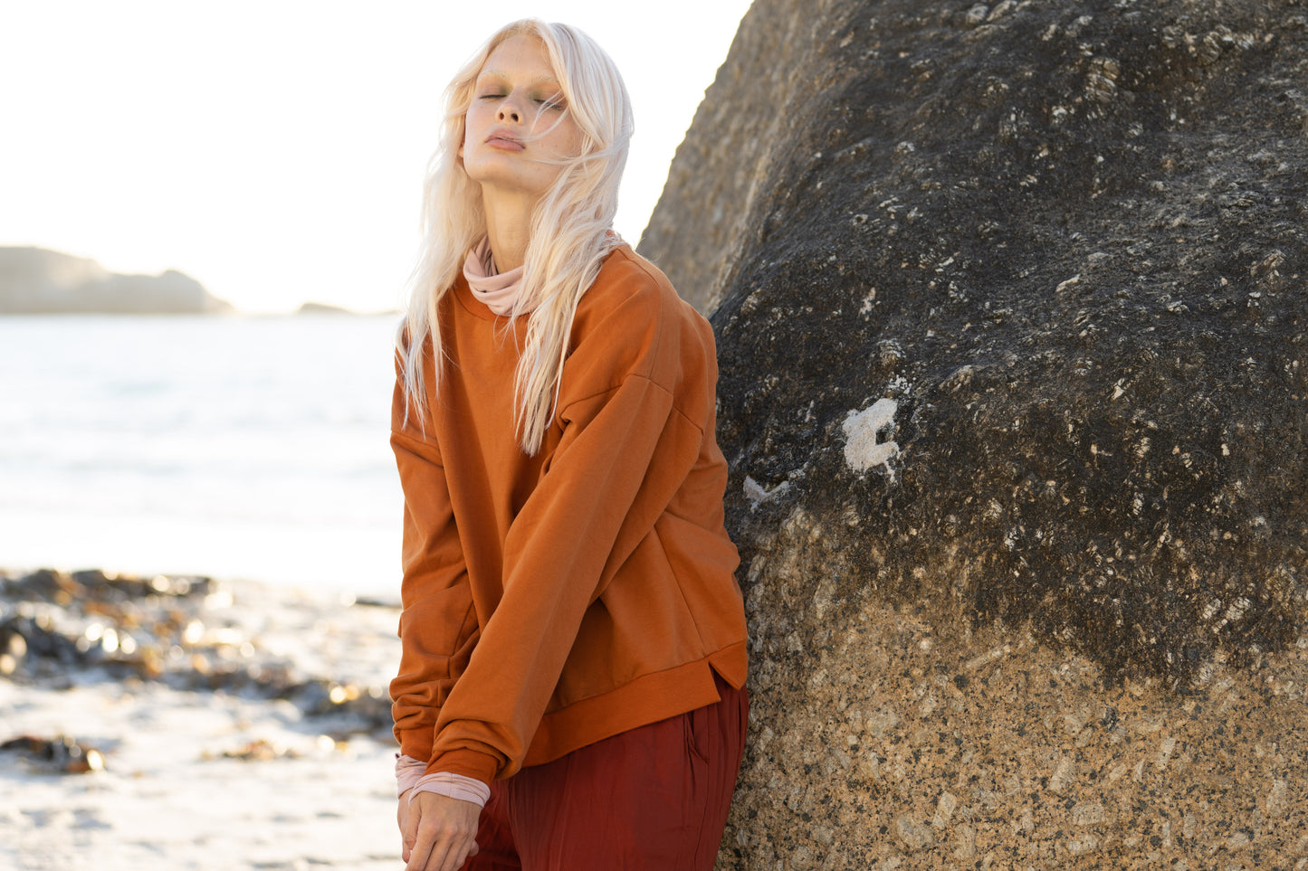 Sweater Esra French Terry - Caramel