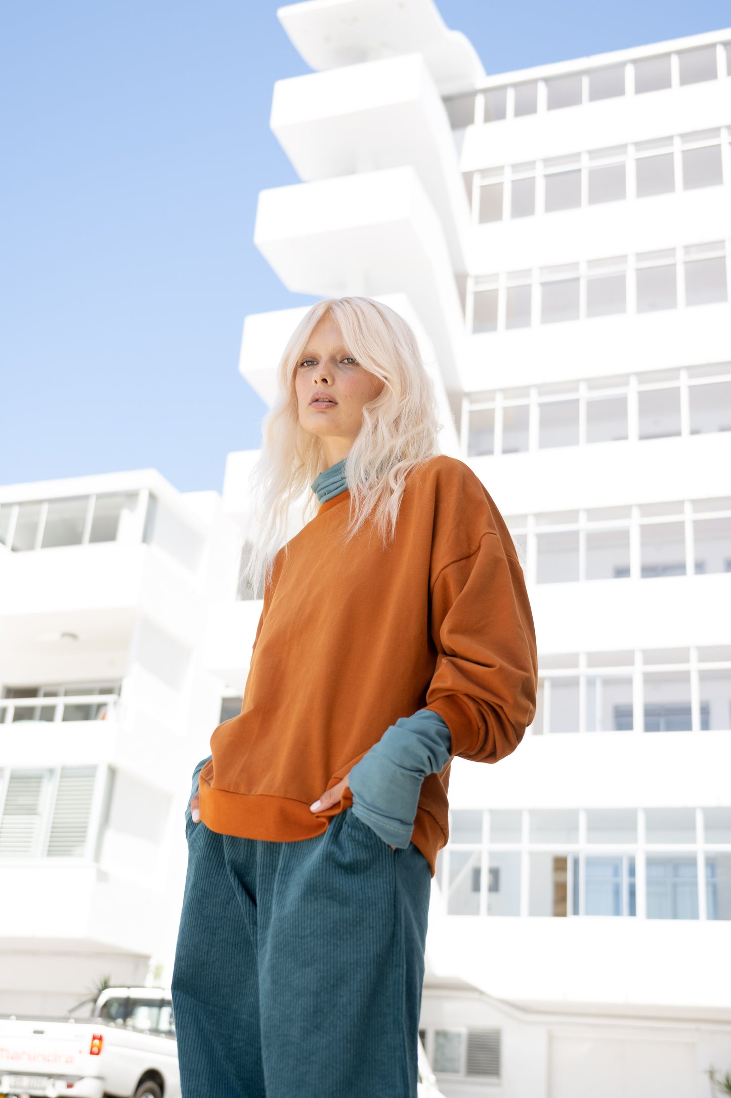 Sweater Esra French Terry - Caramel