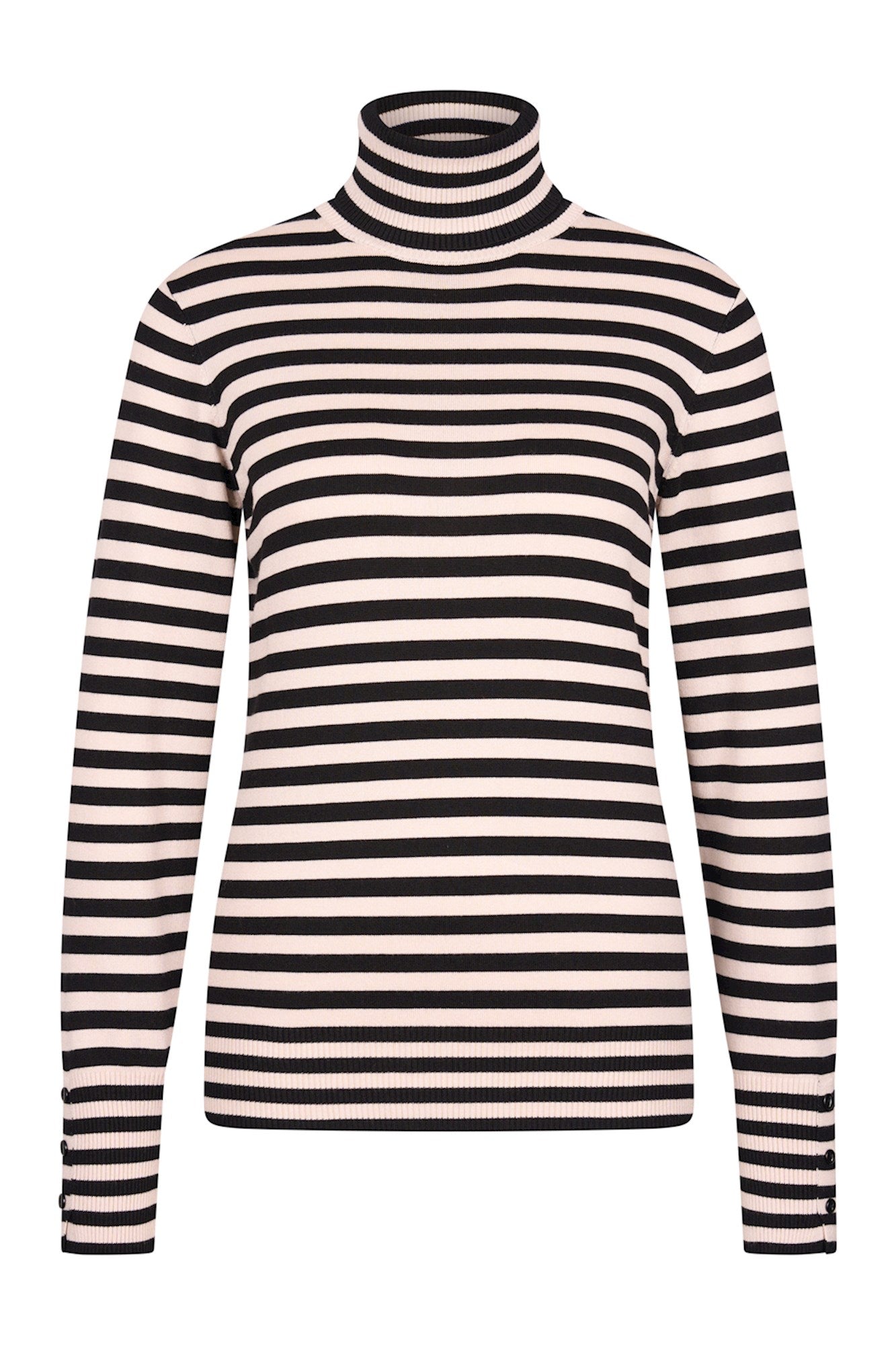 Top High Neck - Two Tone Black