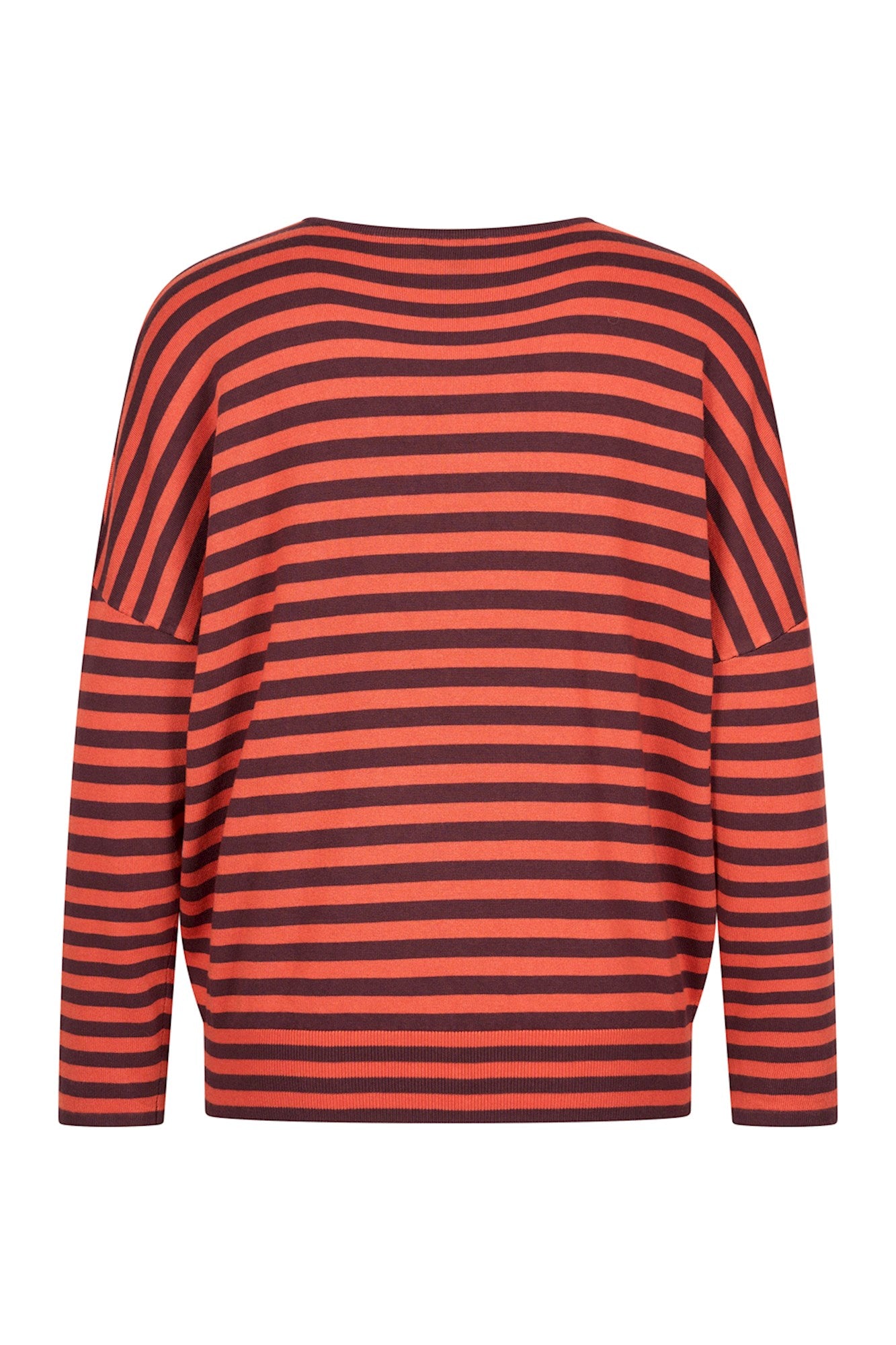Sweater Round Neck - Two Tone Aubergine