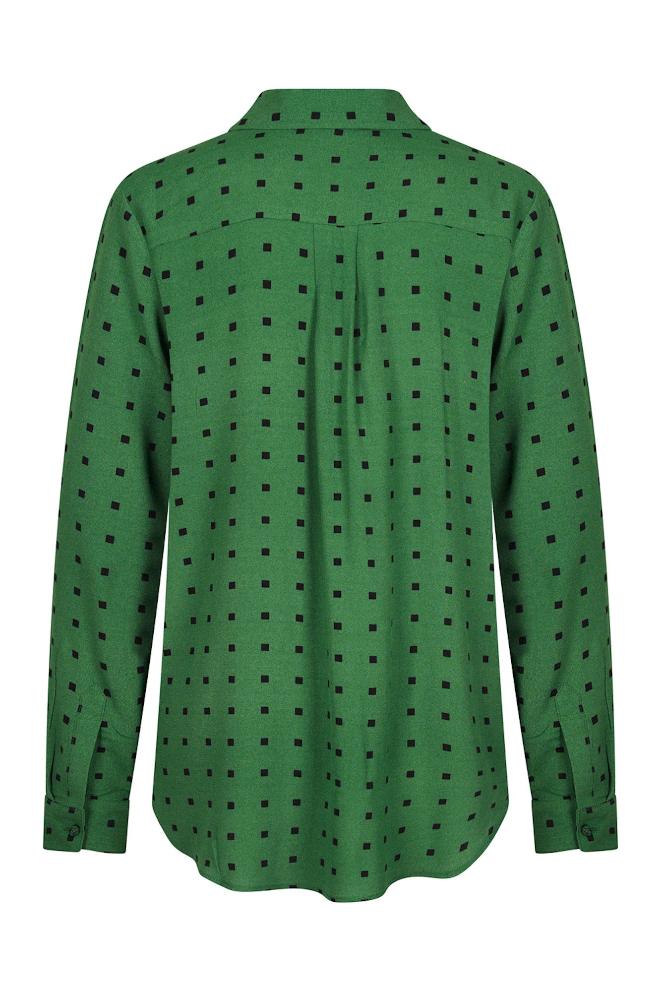 Blouse Basic - Squares Pesto