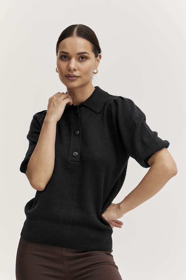 Bynonina Ss Jumper 2 - Knit - Black