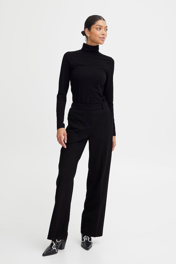 Bydanta Wide Leg Pants 2 - Woven - Black