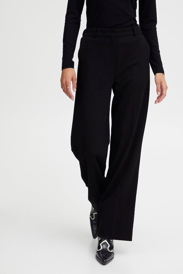 Bydanta Wide Leg Pants 2 - Woven - Black
