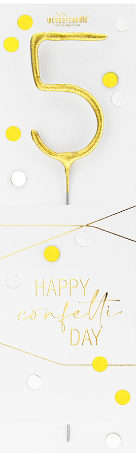 Gold Confetti Wondercandle® Classic - 5