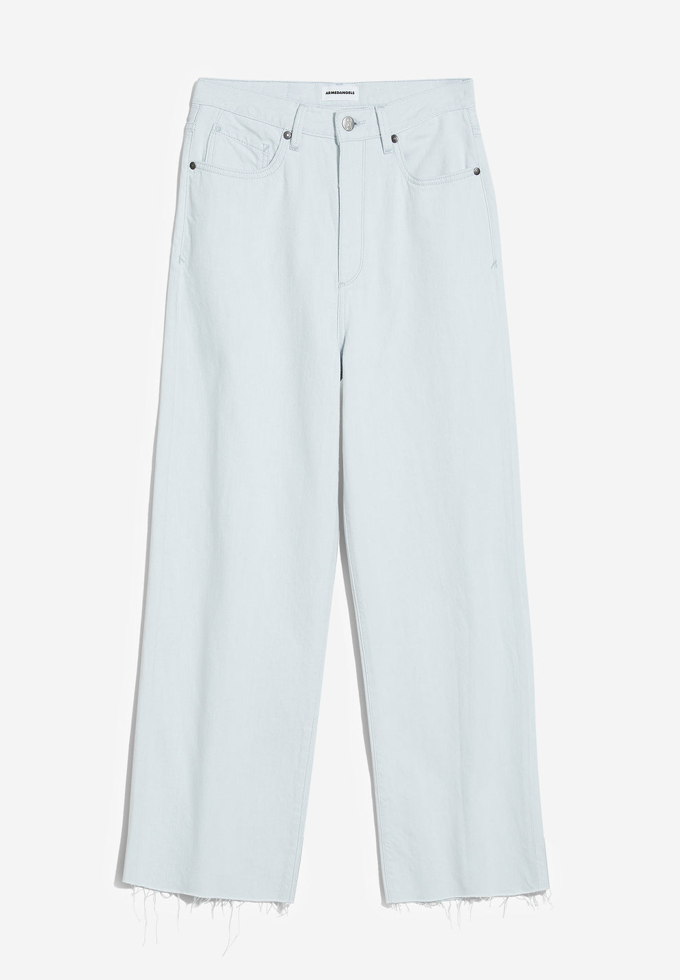 Enijaa Cropped Denim Loose Fit - Blue White