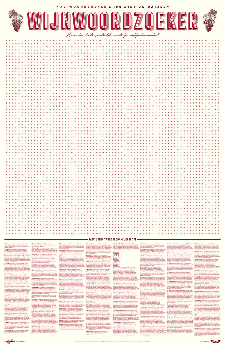 XL-Spelposter - Wijnwoordzoeker