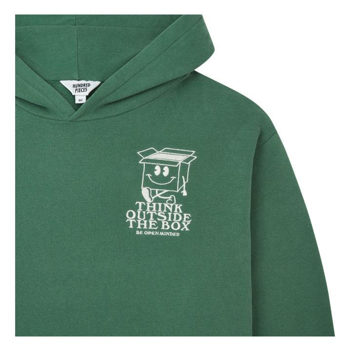 Organic Cotton Hoodie - Chrome Green