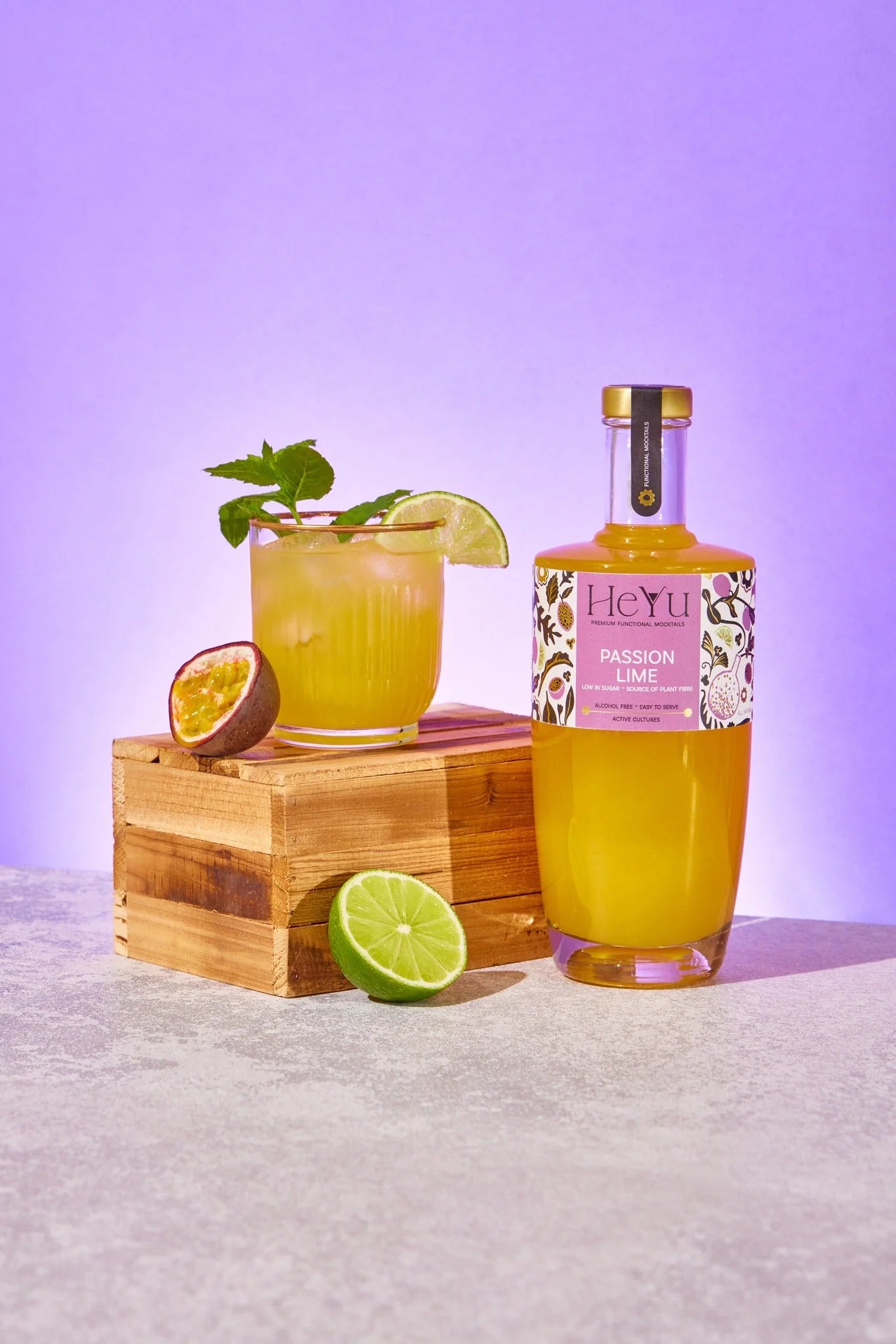 Heyu's Mocktail - Passion Lime 700ml