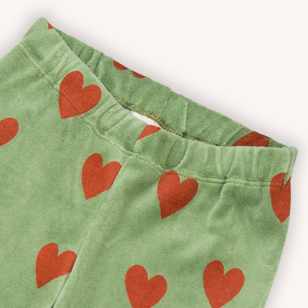 Hearts - Velvet Flared Legging With Adjustable Waistband