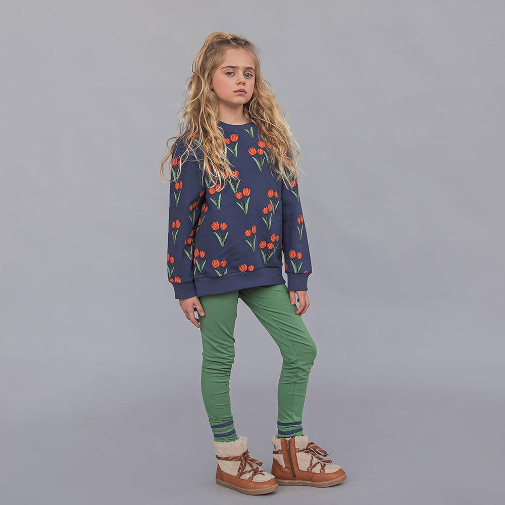 Tulips - Girls Sweater With Split