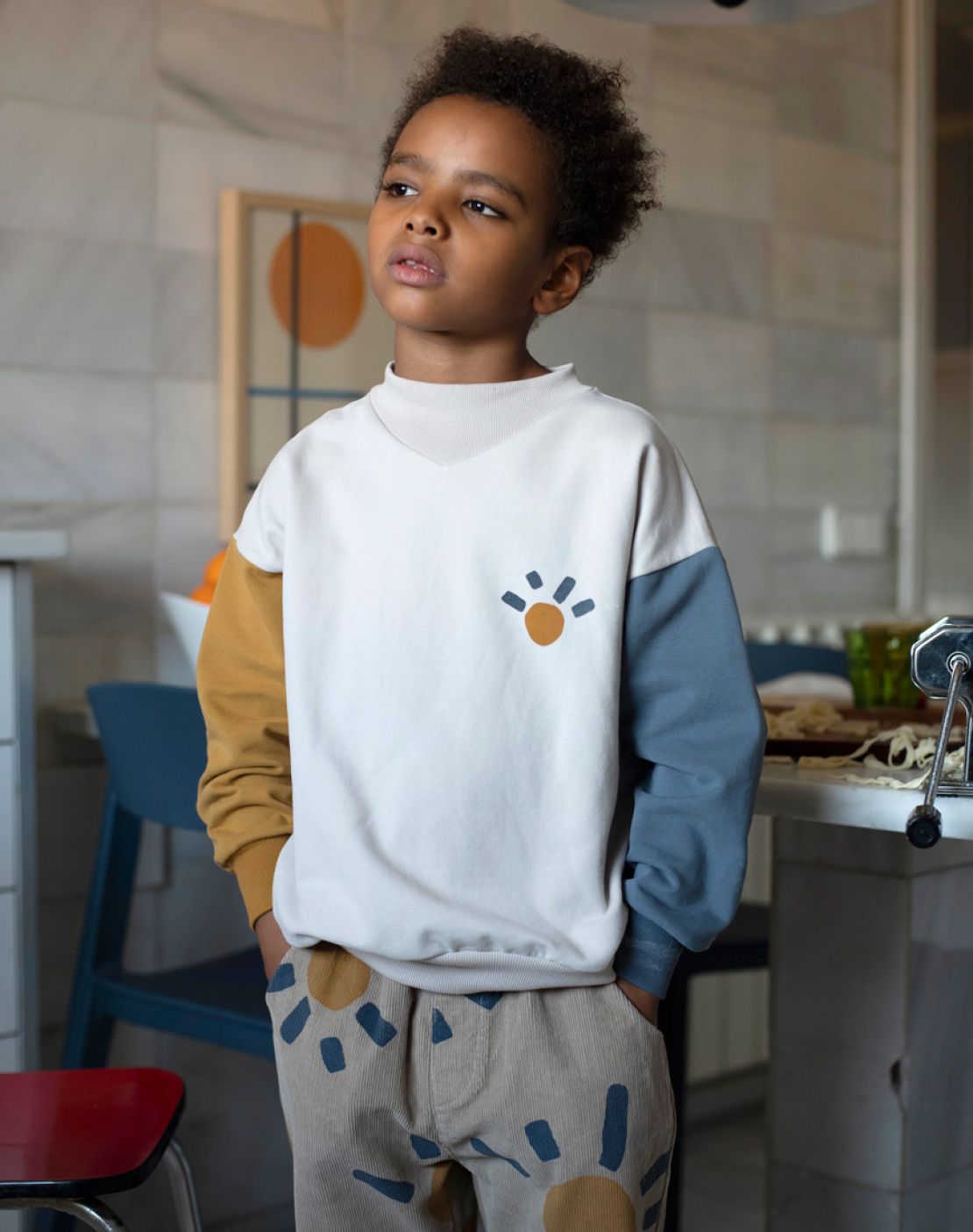 SWEATSHIRT - SUN TRICOLOR
