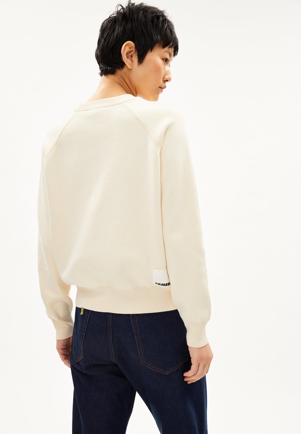 Yadiraa Placed Print - Oatmilk/Warm Blue
