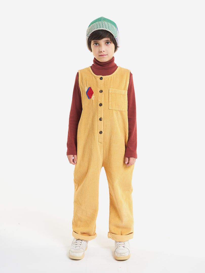BC diamond corduroy overall