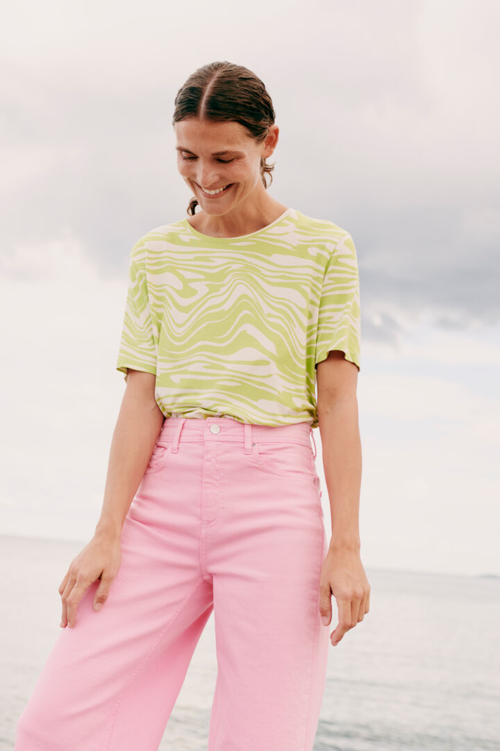 Byperlette Tshirt - Green Glow Mix