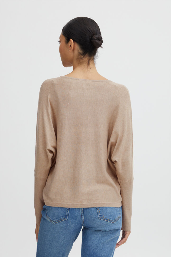 Bymmpimba1 Bat Jumper Knit - Cement Melange