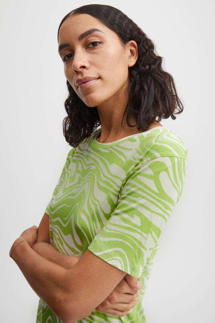 Byperlette Tshirt - Green Glow Mix